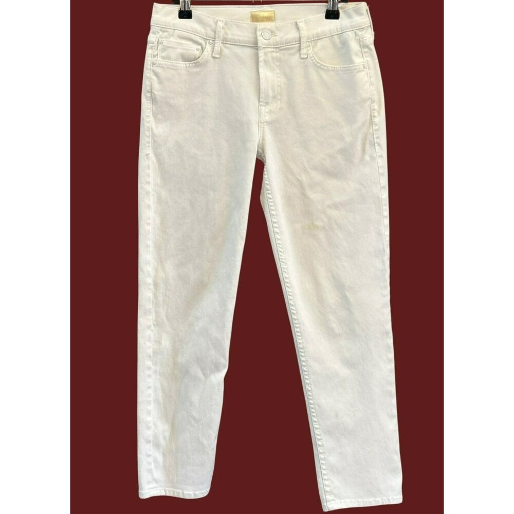 Mother The Drop Out Glass Slipper Midrise Jeans Sz 24 Resort Wear Coastal Casual